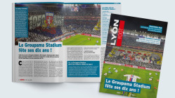 Les 10 ans du Groupama Stadium, &agrave; lire en janvier dans Lyon Foot&nbsp;
