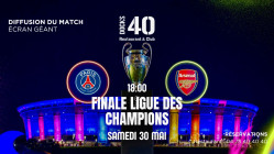 PSG&ndash;Arsenal : ce spot lyonnais diffuse la finale de Ligue des champions sur &eacute;cran g&eacute;ant - EVENEMENT LYON FOOT