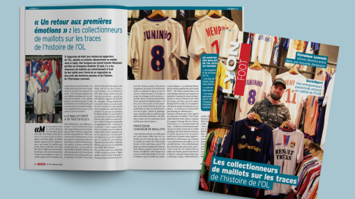 Les collectionneurs de maillots sur les traces de l’histoire de l’OL, à lire en décembre dans Lyon Foot Les collectionneurs de maillots sur les traces de l’histoire de l’OL, à lire en décembre dans Lyon Foot