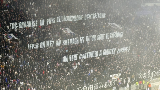 Banderoles virulentes lors d'OL-Brest : les supporters lyonnais affichent (encore) leur col&egrave;re envers la LFP
