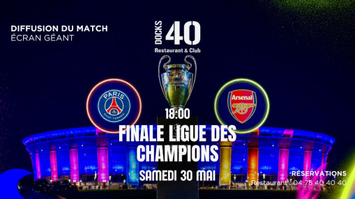 PSG–Arsenal : ce spot lyonnais diffuse la finale de Ligue des champions sur écran géant - EVENEMENT LYON FOOT PSG–Arsenal : ce spot lyonnais diffuse la finale de Ligue des champions sur écran géant - EVENEMENT LYON FOOT