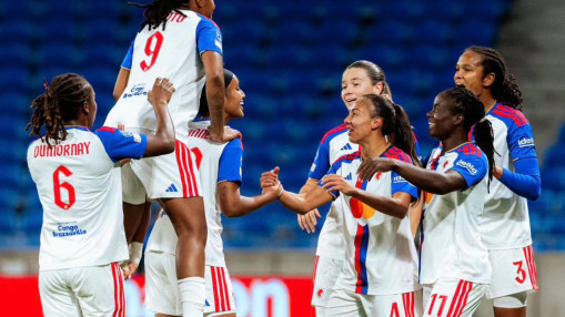 Ligue des champions : OL Lyonnes &eacute;crase l'Inter Milan (6-0), un tripl&eacute; de Vicki Becho et la premi&egrave;re place au classement