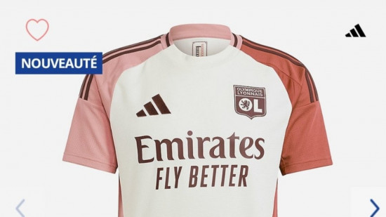 Le maillot third de l'OL a fuité, une référence aux façades lyonnaises ?