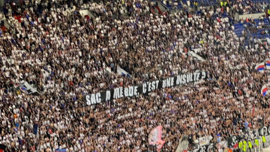 "Sac à merde, c’est une insulte ?" : le coup de gueule des Bad Gones contre la LFP lors d'OL-OM