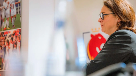 La ministre des Sports Marina Ferrari à la rencontre d’OL Lyonnes La ministre des Sports Marina Ferrari à la rencontre d’OL Lyonnes