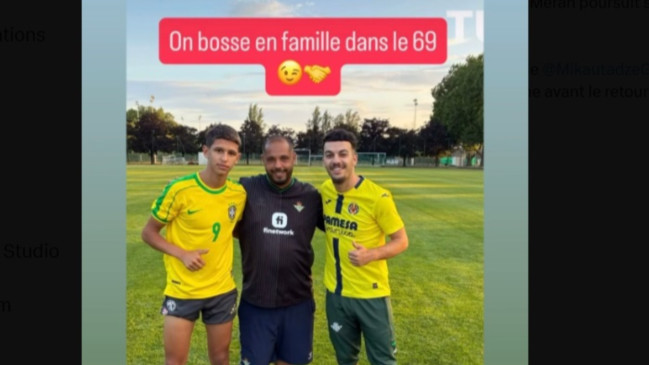 OL : Khalis Merah aper&ccedil;u en train de s&rsquo;entrainer avec Georges Mikautadze