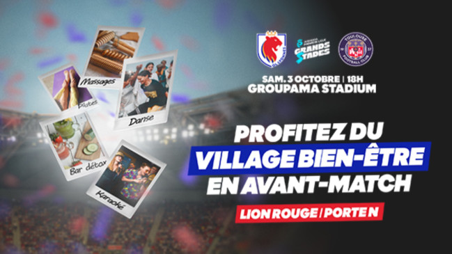 Un village bien-être va investir le Groupama Stadium pour OL Lyonnes-Toulouse Un village bien-être va investir le Groupama Stadium pour OL Lyonnes-Toulouse