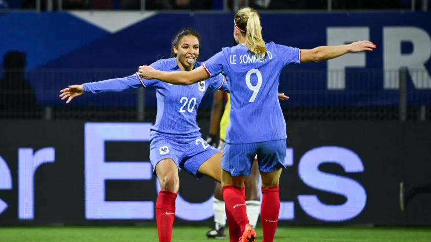 France-Colombie : Eugénie Le Sommer et Delphine Cascarino guident les Bleues (5-2)