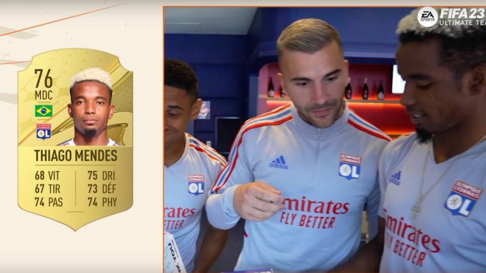 Les joueurs de l’OL découvrent leurs notes dans FIFA 23 (et elles sont scandaleuses)