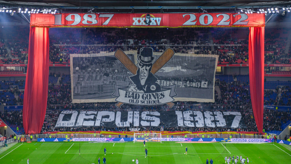 OL-Nice : les tifos des Bad Gones pour leurs 35 ans