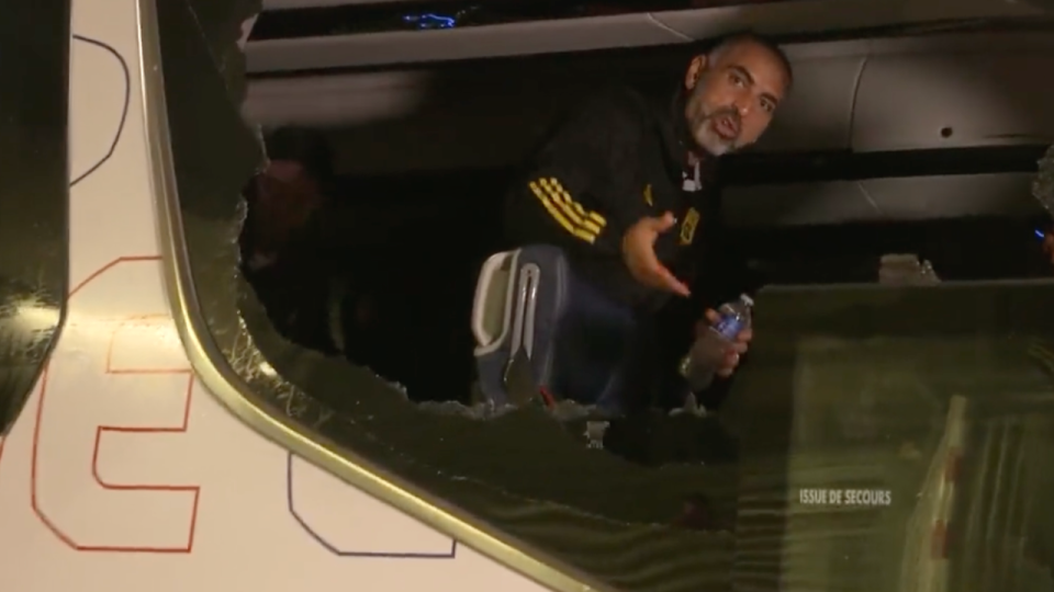 OM-OL : le bus lyonnais caillass&eacute;, Fabio Grosso bless&eacute;