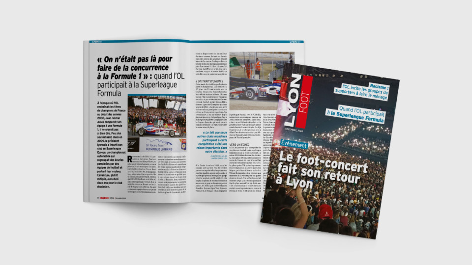 L’aventure de l’OL en Superleague Formula, à lire en novembre dans Lyon Foot L’aventure de l’OL en Superleague Formula, à lire en novembre dans Lyon Foot