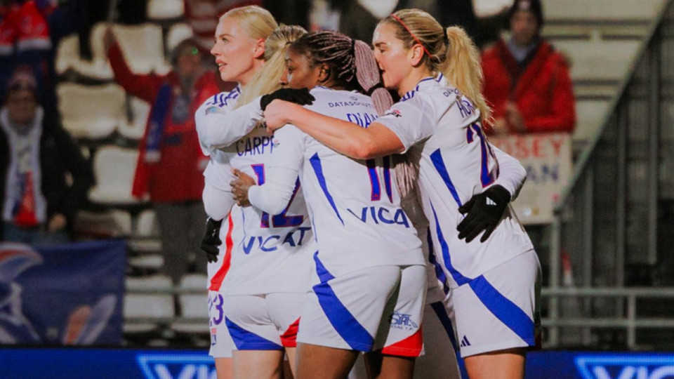 L'OL féminin champion d'automne après sa victoire contre Nantes (5-1)