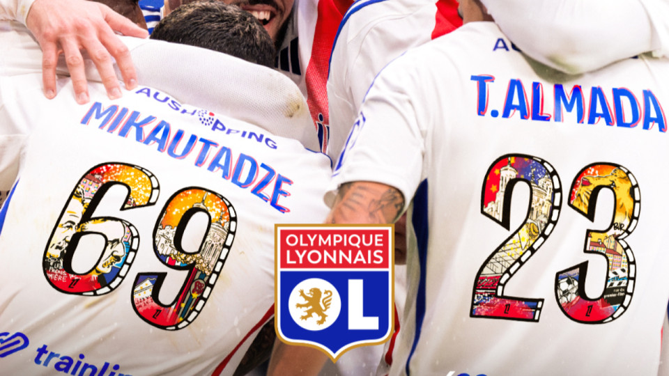 Un flocage spécial sur les maillots de l’OL pour le match face au PSG