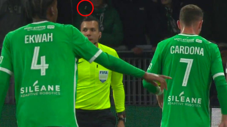 Jet de projectile sur l'arbitre lors d'ASSE-OL : un supporter interpellé