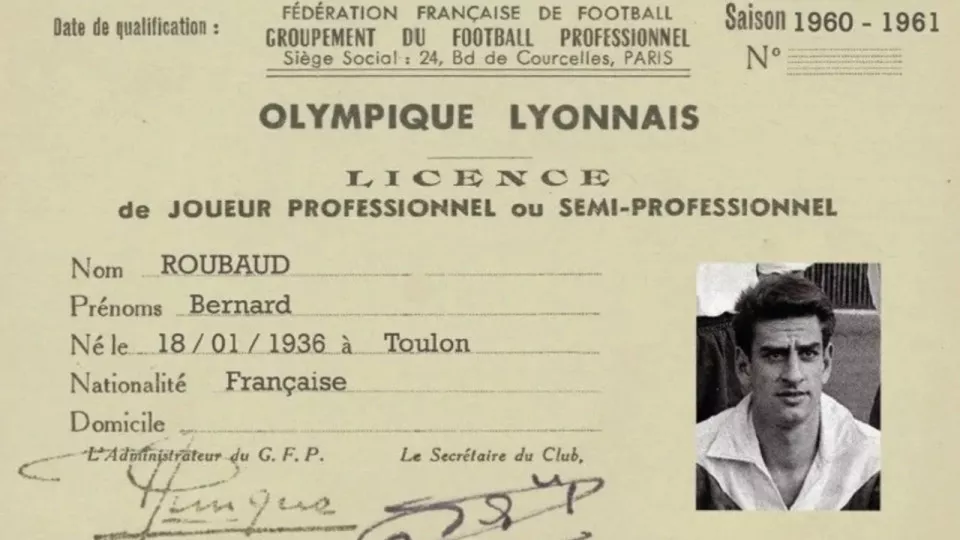 Bernard Roubaud, ancien milieu de l’OL, est décédé à l'âge de 89 ans