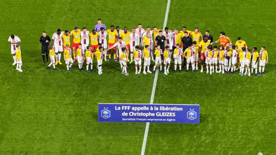 OL- Lens : la FFF appelle &agrave; la lib&eacute;ration du journaliste Christophe Gleizes